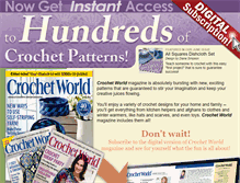 Tablet Screenshot of digital.crochet-world.com
